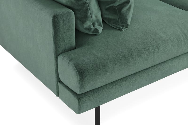 Menard 3-sits Djup Sammetssoffa - Mörkgrön - Möbler - Soffa - Sammetssoffa