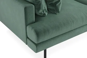 Menard 3-sits Djup Sammetssoffa - Mörkgrön - Möbler - Soffa - Sammetssoffa