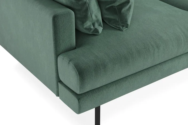 Menard 3-sits Djup Sammetssoffa - Mörkgrön - Möbler - Soffa - Sammetssoffa