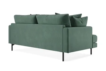 Menard 3-sits Djup Sammetssoffa - Mörkgrön - Möbler - Soffa - Sammetssoffa