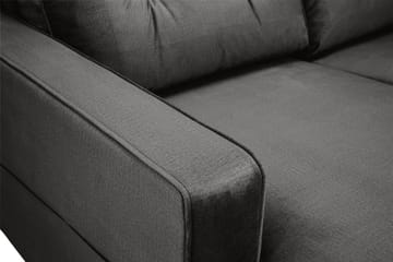 Monroe 6-sits Högervänd U-formad Large Soffa med Divan och Schäslong i Sammet - Mörkgrå - Möbler - Soffa - Sammetssoffa