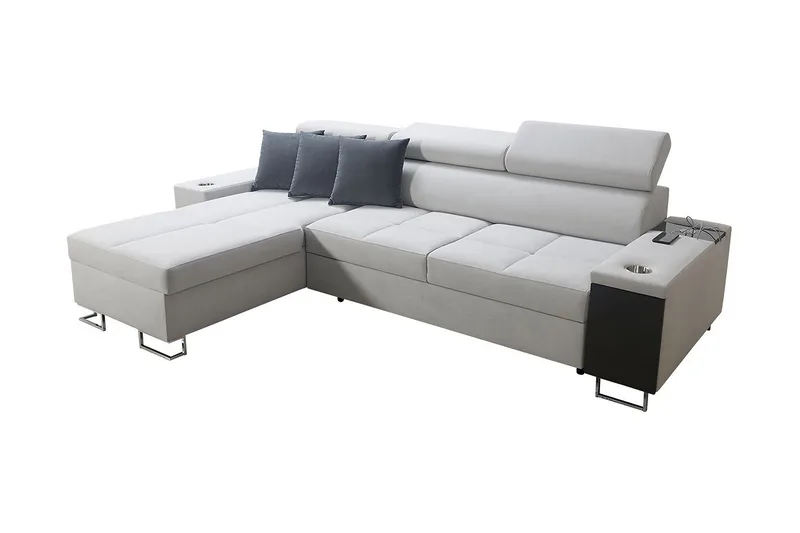 Morenia 3-sits Hörnbäddsoffa Vänster, Vit