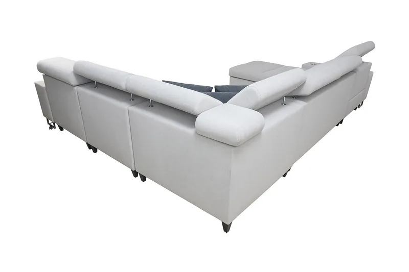 Morenia 4-sits Bäddsoffa Vänster - Vit - Möbler - Soffa - Sammetssoffa