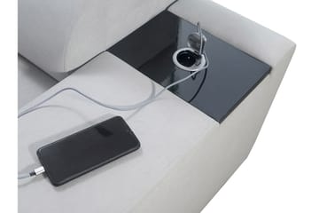 Morenia 4-sits Hörnbäddsoffa Vänster - Vit - Möbler - Soffa - Sammetssoffa