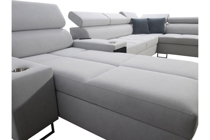 Morenia 6-sits Bäddsoffa - Vit - Möbler - Soffa - Sammetssoffa