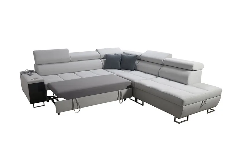 Morenia Bäddsoffa m. Schäslong L-formad - Möbler - Soffa - Sammetssoffa