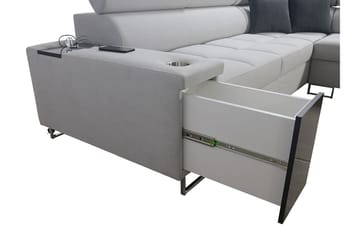 Morenia Bäddsoffa m. Schäslong L-formad - Möbler - Soffa - Sammetssoffa