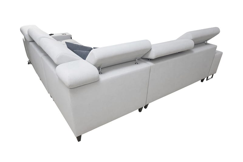 Morenia Hörnbäddsoffa Vänster - Vit - Möbler - Soffa - Sammetssoffa