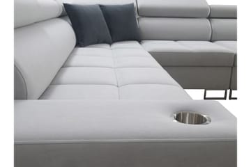 Morenia Hörnbäddsoffa Vänster - Vit - Möbler - Soffa - Sammetssoffa