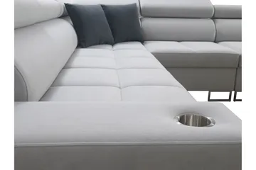 Morenia Hörnbäddsoffa - Vit - Möbler - Soffa - Sammetssoffa