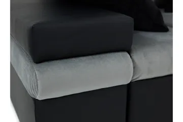 Naoma 4-sits Bäddsoffa Vänster - Blå - Möbler - Soffa - Sammetssoffa