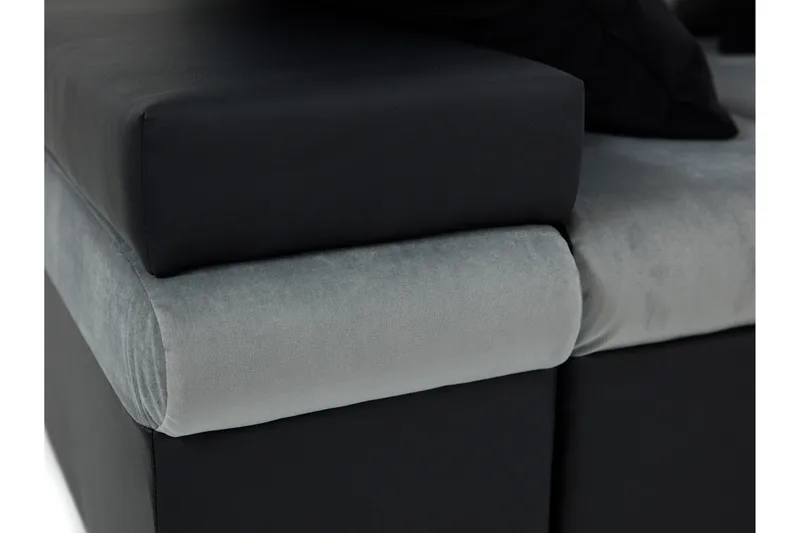 Naoma 4-sits Bäddsoffa Vänster - Blå - Möbler - Soffa - Sammetssoffa