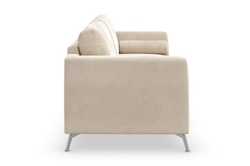 Ocean Lyx 3-sits Sammetssoffa - Beige - Möbler - Soffa - Sammetssoffa