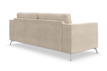 Ocean Lyx 3-sits Sammetssoffa - Beige - Möbler - Soffa - Sammetssoffa