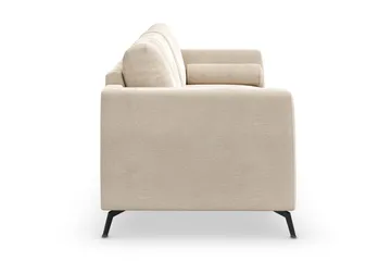 Ocean Lyx 3-sits Sammetssoffa - Beige - Möbler - Soffa - Sammetssoffa
