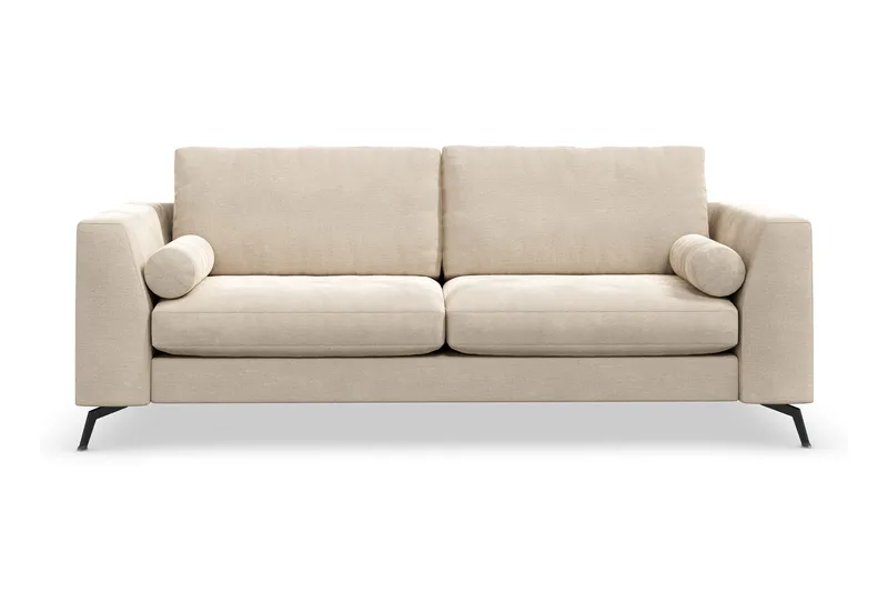 Ocean Lyx 3-sits Sammetssoffa, Beige
