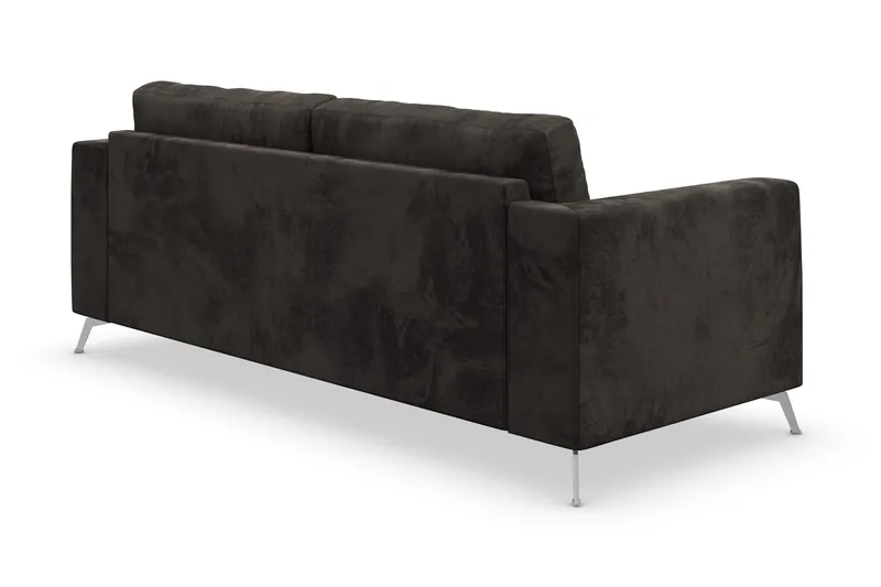 Ocean Lyx 3-sits Soffa - Mörkgrå/Sammet - Möbler - Soffa - Sammetssoffa