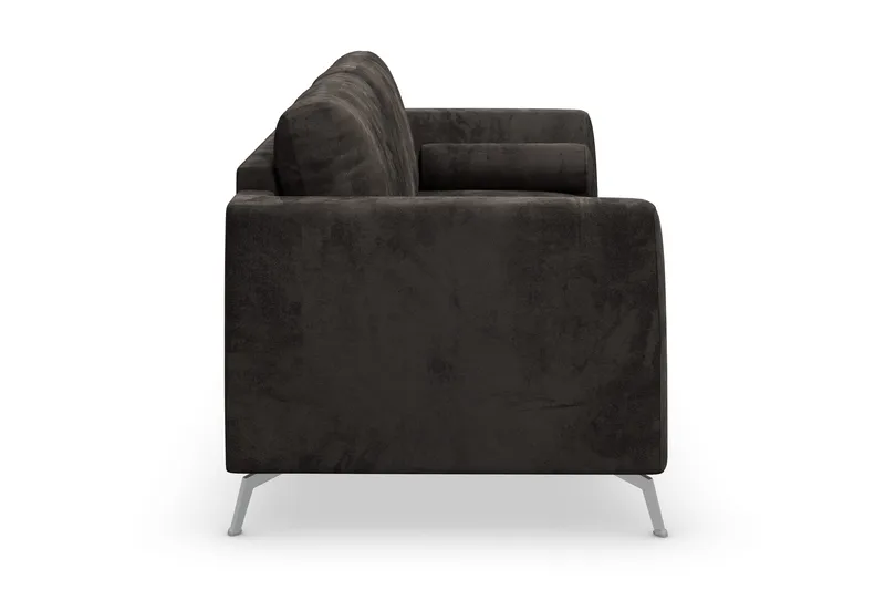 Ocean Lyx 3-sits Soffa - Mörkgrå/Sammet - Möbler - Soffa - Sammetssoffa