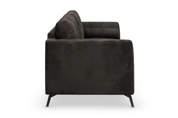 Ocean Lyx 3-sits Soffa - Mörkgrå/Sammet - Möbler - Soffa - Sammetssoffa