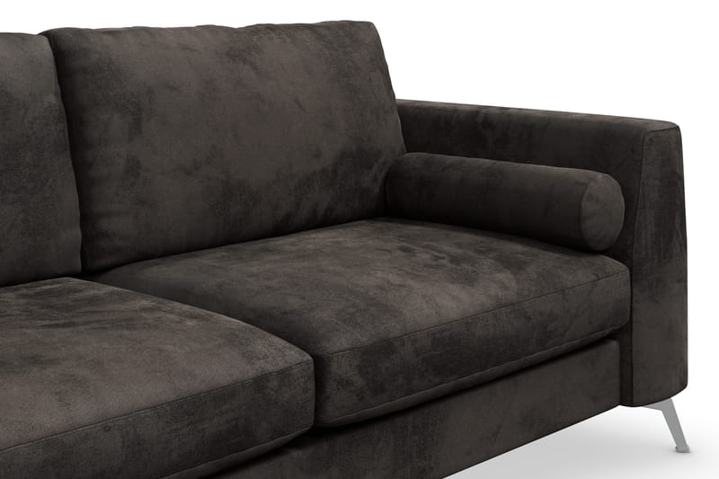 Ocean Lyx 3-sits Soffa - Mörkgrå/Sammet - Möbler - Soffa - Sammetssoffa