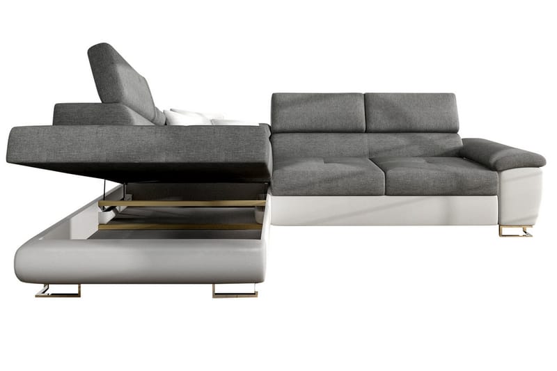 Oertel 5-sits Bäddsoffa Vänster - Grön - Möbler - Soffa - Sammetssoffa