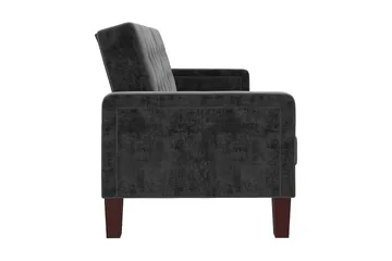 Porter 2-sits Bäddsoffa Sammet/Grå - Dorel Home - Möbler - Soffa - Sammetssoffa