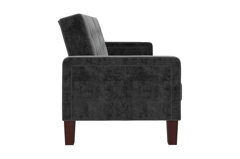 Porter 2-sits Bäddsoffa Sammet/Grå - Dorel Home - Möbler - Soffa - Sammetssoffa