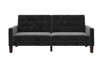 Porter 2-sits Bäddsoffa Sammet/Grå - Dorel Home - Möbler - Soffa - Sammetssoffa