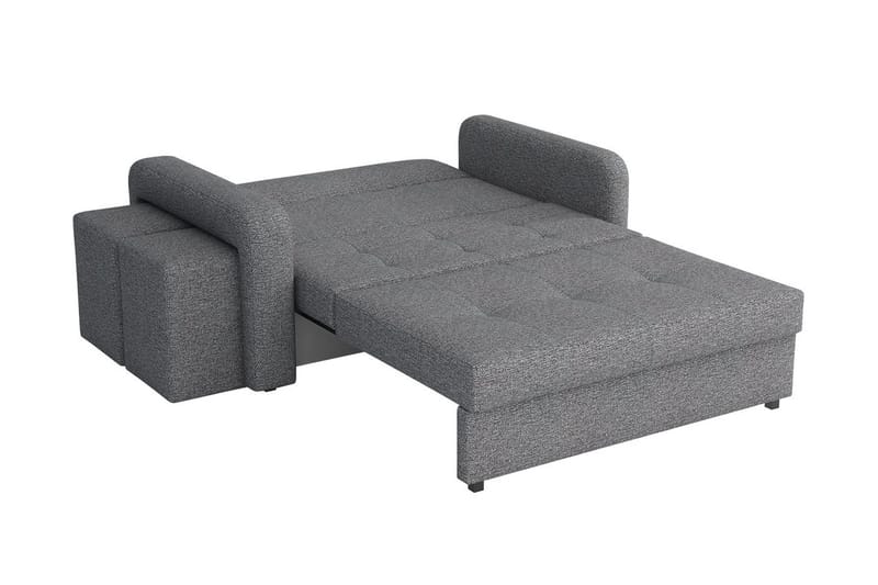 Ramdalen 2-sits Bäddsoffa Vänster - Sammet/Svart - Möbler - Soffa - Bäddsoffa - 2 sits bäddsoffa