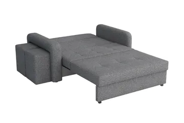 Ramdalen 2-sits Bäddsoffa Vänster - Sammet/Svart - Möbler - Soffa - Bäddsoffa - 2 sits bäddsoffa