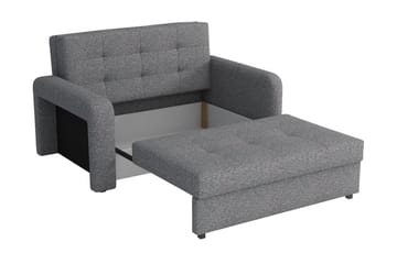 Ramdalen 2-sits Bäddsoffa Vänster - Sammet/Svart - Möbler - Soffa - Bäddsoffa - 2 sits bäddsoffa