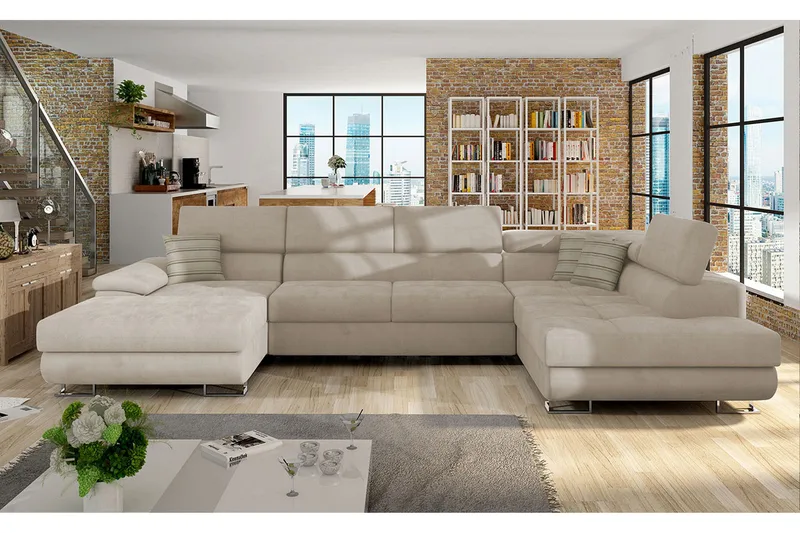 Reginia 6-sits Bäddsoffa - Möbler - Soffa - Sammetssoffa