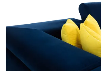 Reginia Hörnsoffa Höger - Grå - Möbler - Soffa - Sammetssoffa