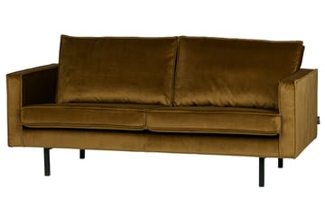 Sammetssoffa Dotty 2,5-sits - Honungsgul - Möbler - Soffa - Sammetssoffa