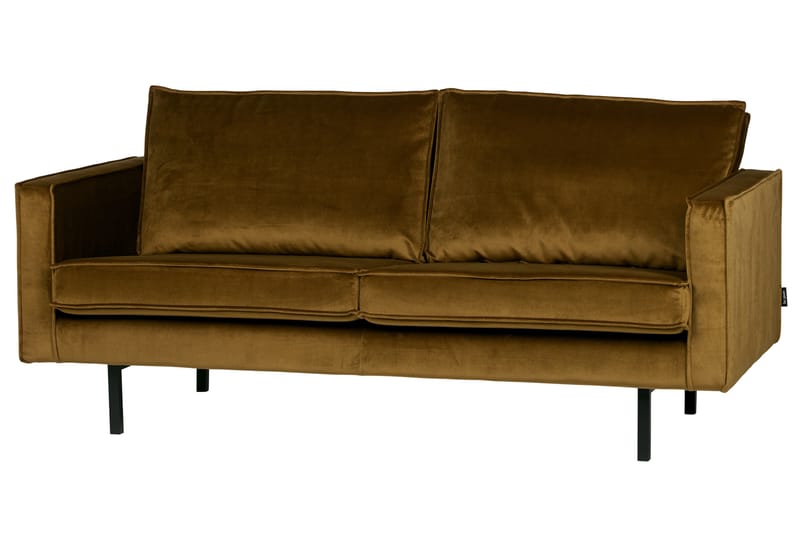 Sammetssoffa Dotty 2,5-sits - Honungsgul - Möbler - Soffa - Sammetssoffa