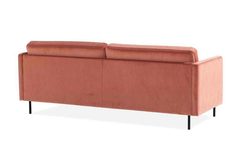 Sammetssoffa Elion 3-sits - Rosa - Sammetssoffa - 3 sits soffa