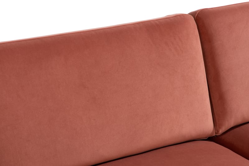 Sammetssoffa Elion 3-sits - Rosa - Sammetssoffa - 3 sits soffa