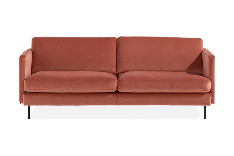 Sammetssoffa Elion 3-sits - Rosa - Sammetssoffa - 3 sits soffa