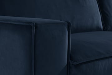 Sammetssoffa Leonora 4-sits - Blå - Möbler - Soffa - Sammetssoffa