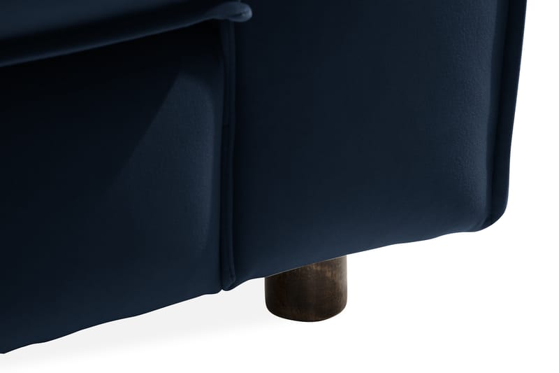 Sammetssoffa Leonora 4-sits - Blå - Möbler - Soffa - Sammetssoffa