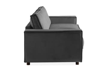 Sammetssoffa Leonora 4-sits - Ljusgrå - Möbler - Soffa - Sammetssoffa
