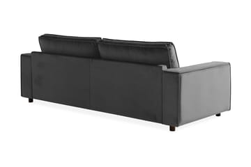Sammetssoffa Leonora 4-sits - Ljusgrå - Möbler - Soffa - Sammetssoffa