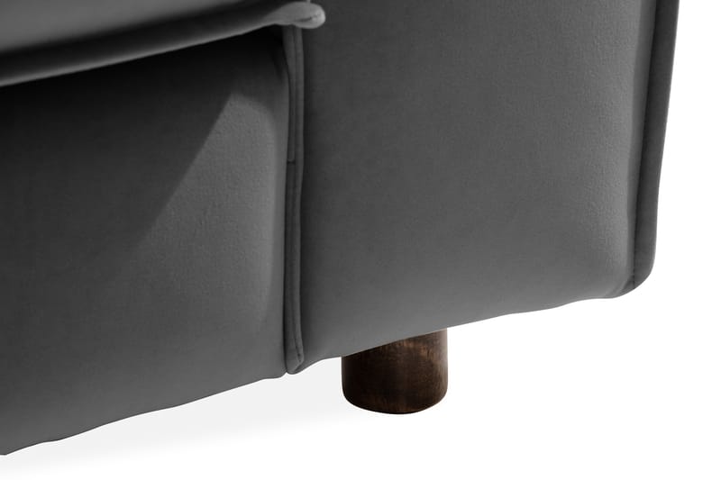 Sammetssoffa Leonora 4-sits - Ljusgrå - Möbler - Soffa - Sammetssoffa