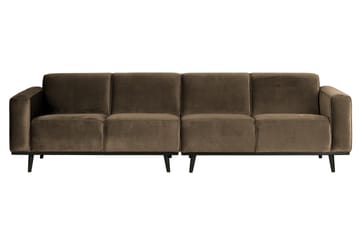 Sammetssoffa Nowell 4-sits Large - Taupe - Möbler - Soffa - Sammetssoffa