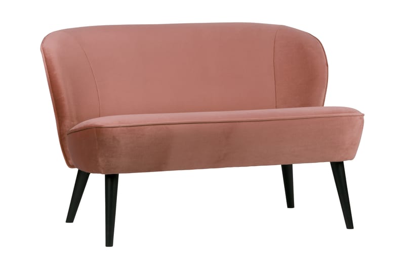 Sammetssoffa Vintage Asra - Rosa - Sammetssoffa - 2 sits soffa