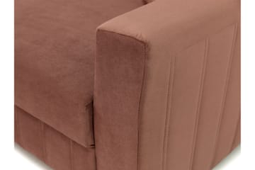 Soffa Hedensö - Ljusrosa - Möbler - Soffa - Sammetssoffa