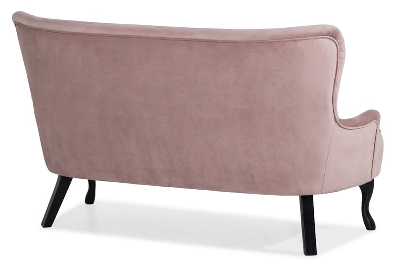 Soffa Thunia Sammet - Ljusrosa - Möbler - Soffa - Sammetssoffa