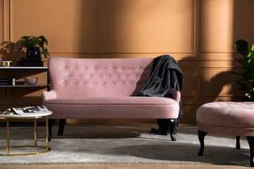 Soffa Thunia Sammet - Ljusrosa - Möbler - Soffa - Sammetssoffa
