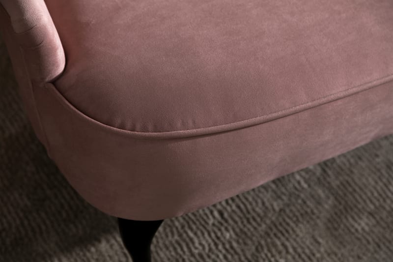 Soffa Thunia Sammet - Ljusrosa - Möbler - Soffa - Sammetssoffa