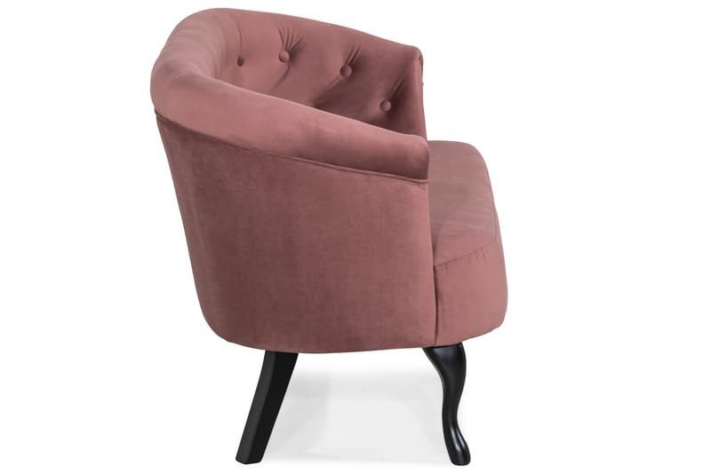 Soffa Thunia Siss Sammet - Rostrosa - Sammetssoffa - 2 sits soffa